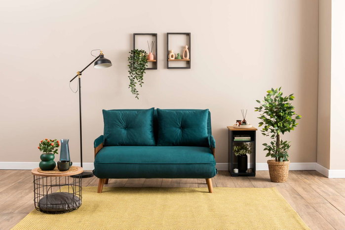 Atelier Del Sofa Cosmo Sofá-Cama de 2 Plazas Verde Petróleo Atelier Del Sofa Cosmo Sofá-Cama de 2 Plazas Verde Petróleo